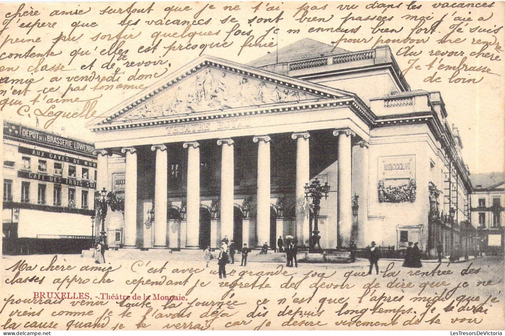 BELGIQUE - Bruxelles - Théâtre De La Monnaie - Carte Postale Ancienne - Monuments