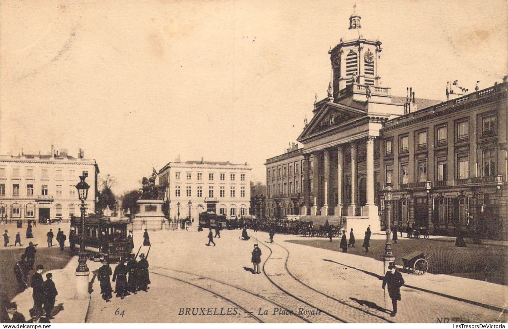 BELGIQUE - Bruxelles - La Place Royale - Carte Postale Ancienne - Squares