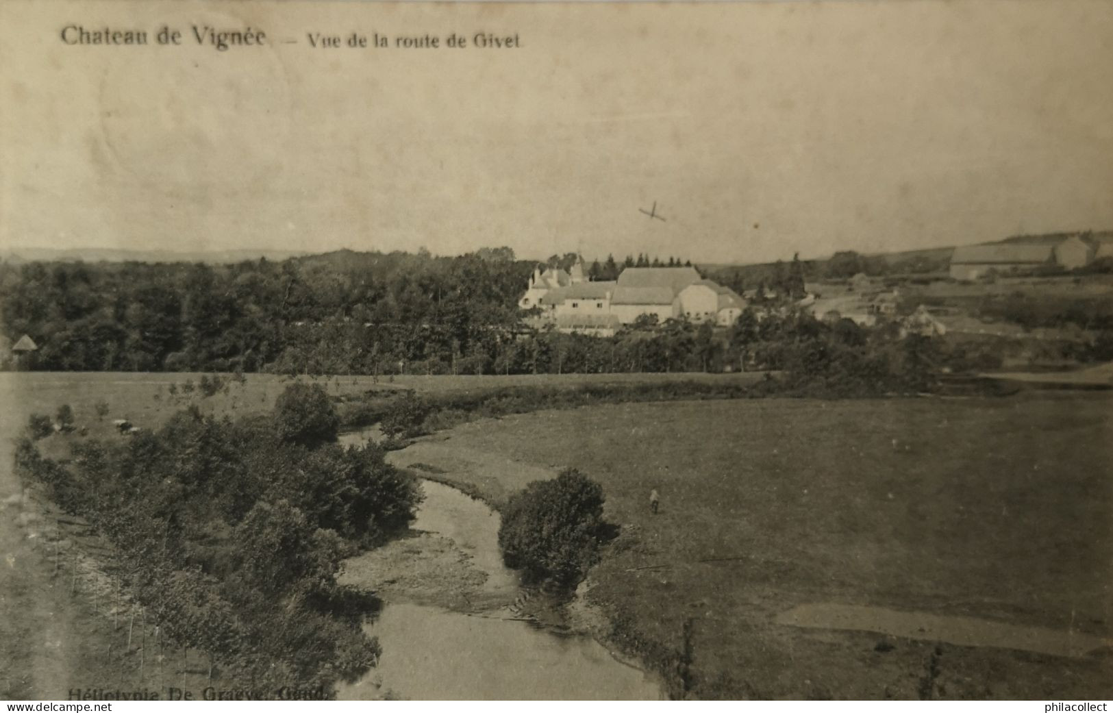 Chateau De Vignee (Rochefort) Vue De La Route Du Givet 1907? - Rochefort