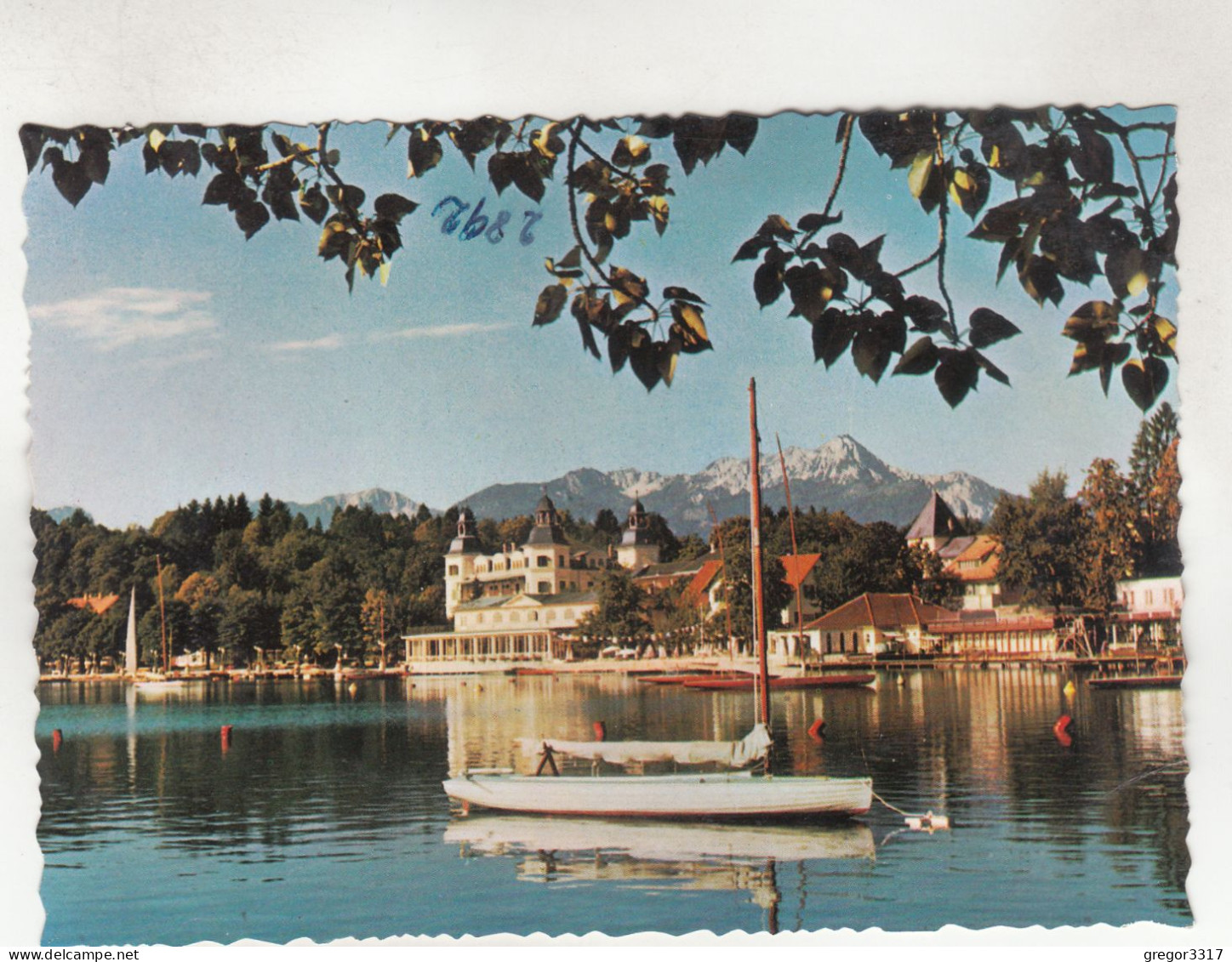 D3454) VELDEN Am Wörthersee - Schloßhotel Und Schloßbad Gegen Mittagskogel ALT Boot Usw. - Velden