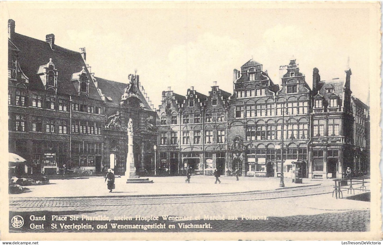 BELGIQUE - Gand - Place Ste Pharailde, Ancien Hospice Wenemaer Et Marché Aux Poissons - Carte Postale Ancienne - Gent