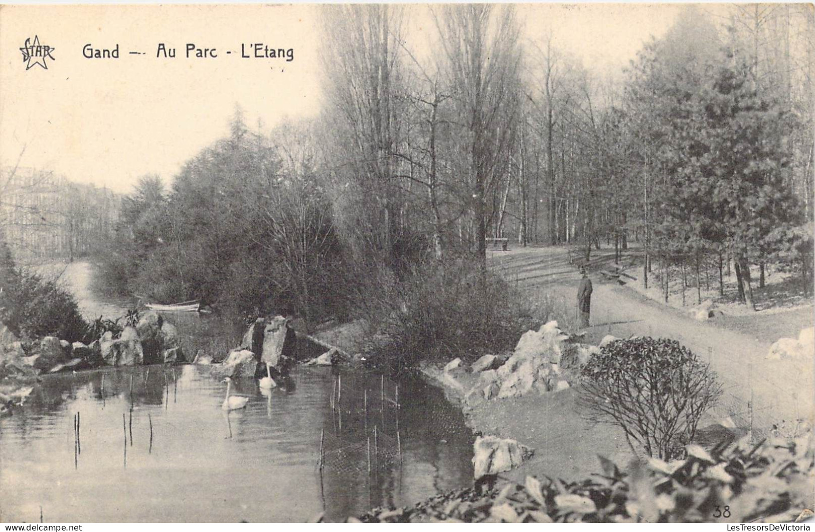 BELGIQUE - Gand - Au Parc - L'Etang - Carte Postale Ancienne - Gent