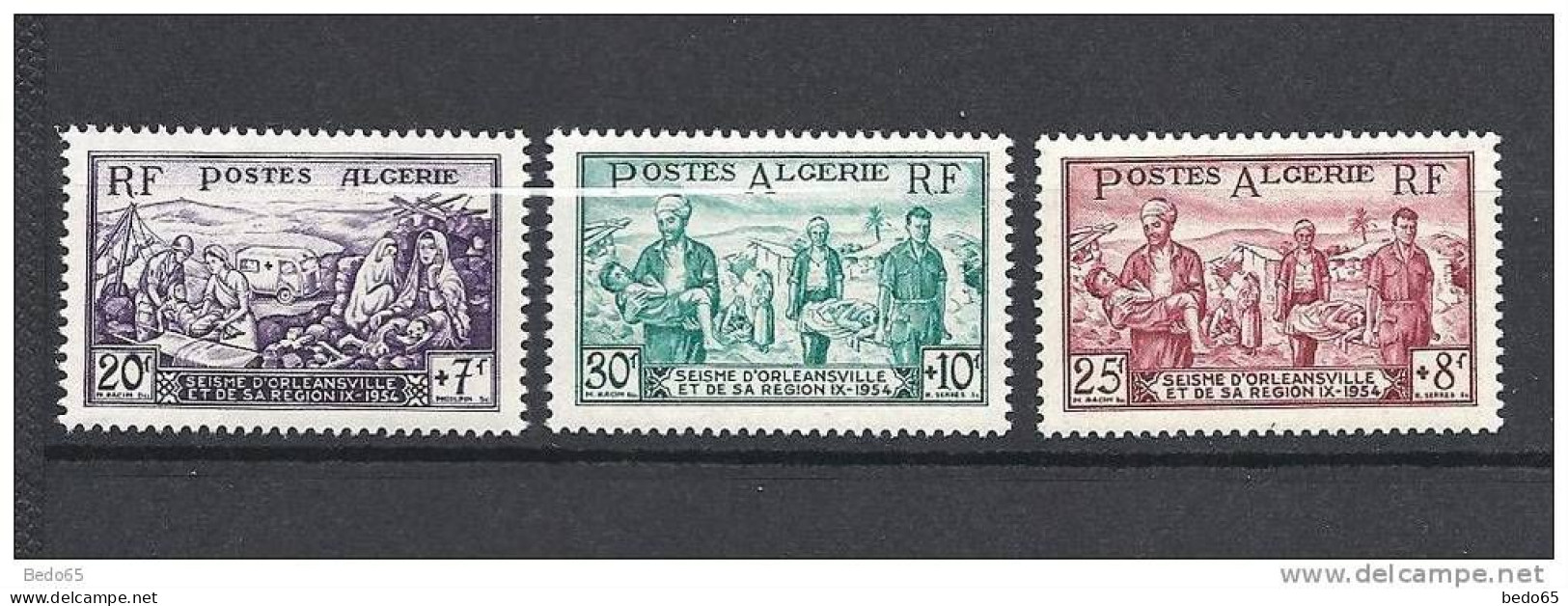 ALGERIE  N°319 à 324  NEUF* TTB  CHARNIERE / Hinge / MH - Neufs