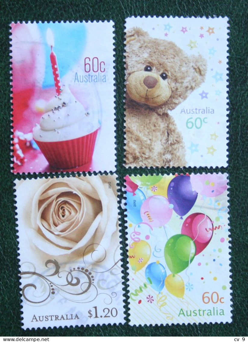 Special Moments Cake Candle 2012 Mi 3656-3658 3661 Y&T - Used Gebruikt Oblitere Australia Australien Australie - Used Stamps