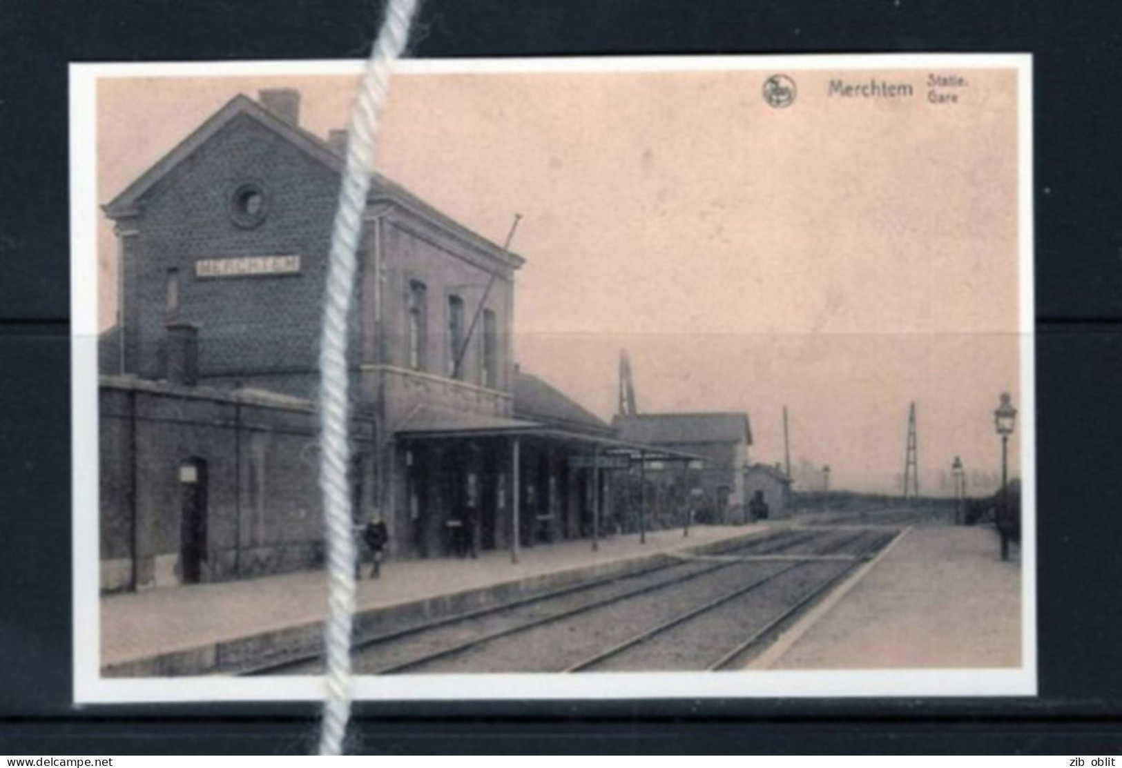 PHOTO MERCHTEM PEISEGEM STATIE GARE Vlaamse Brabant REPRO - Merchtem