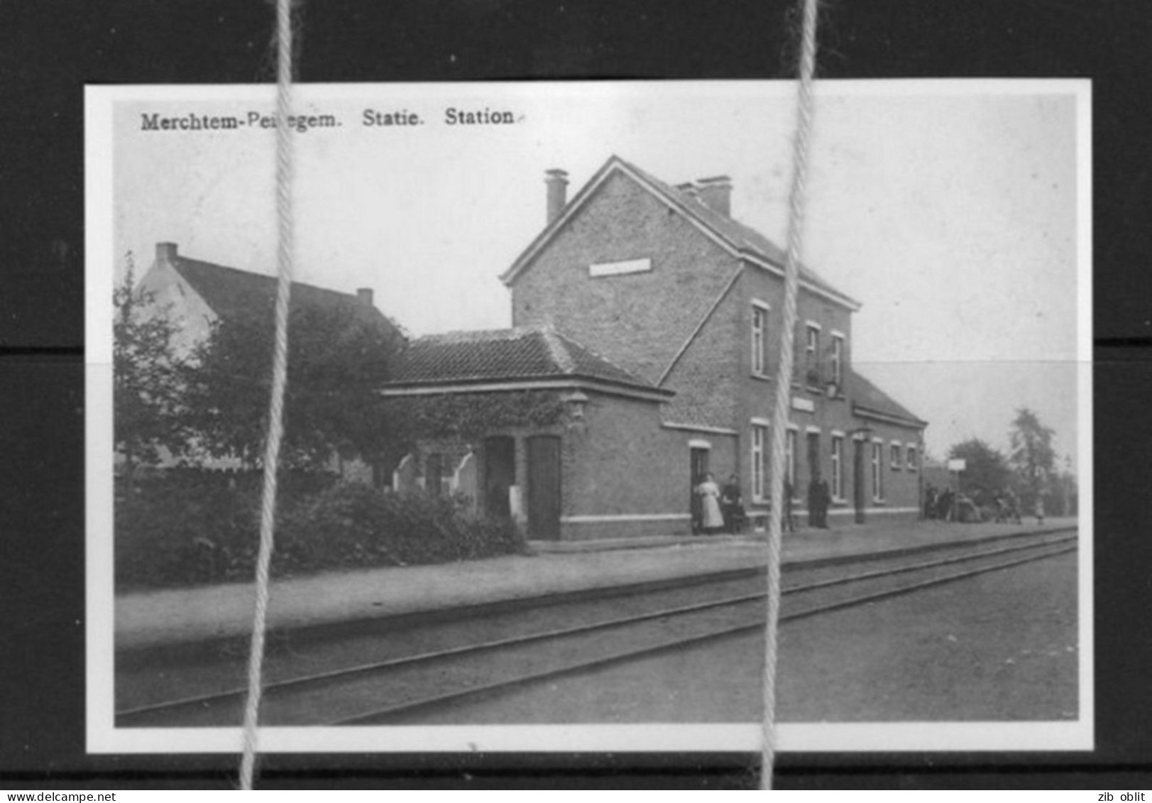 PHOTO MERCHTEM PEISEGEM STATIE GARE Vlaamse Brabant REPRO - Merchtem