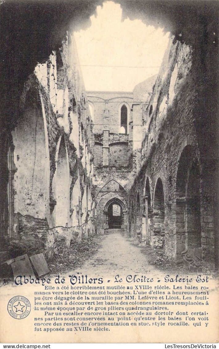 BELGIQUE - Villers-la-Ville - Abbaye De Villers - Le Cloitre - Galerie Est - Carte Postale Ancienne - Villers-la-Ville