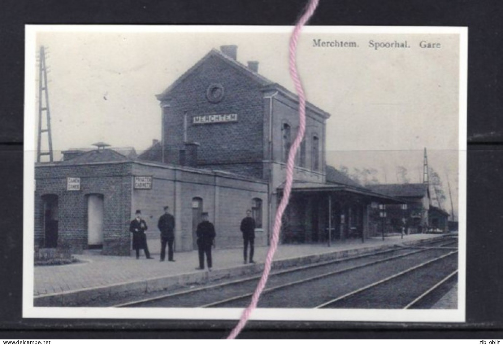 PHOTO MERCHTEM PEISEGEM STATIE GARE Vlaamse Brabant REPRO - Merchtem