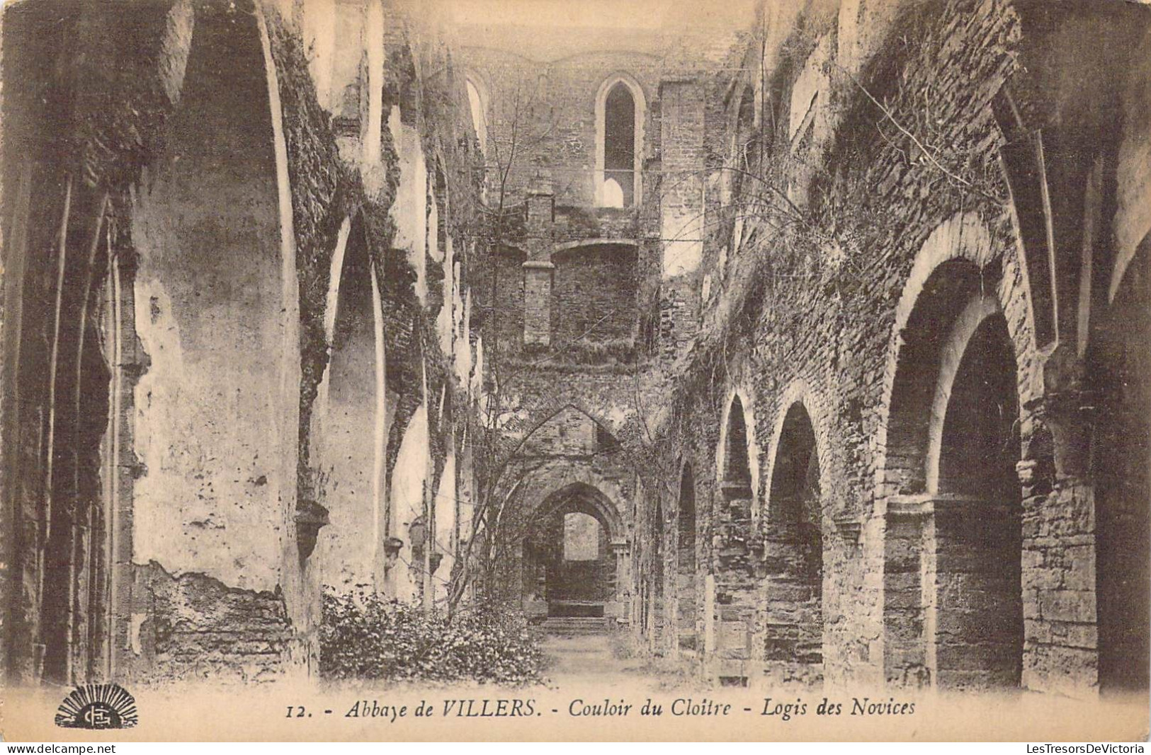 BELGIQUE - Villers-la-Ville - Abbaye De Villers - Couloir Du Cloître - Logis Des Novices - Carte Postale Ancienne - Villers-la-Ville