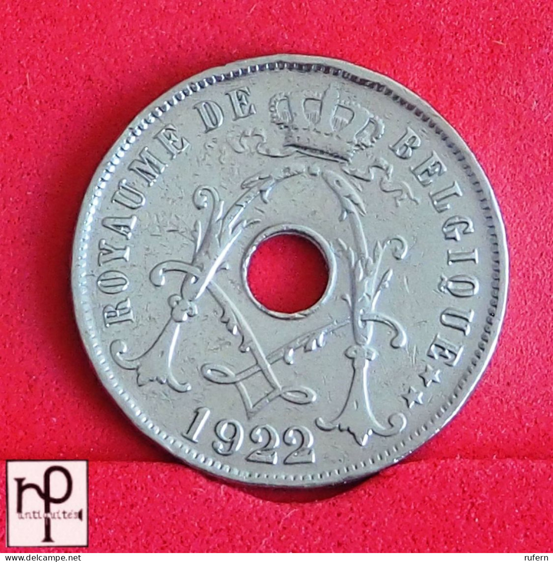 BELGIUM 25 CENTIMES 1922 -    KM# 68,1 - (Nº56251) - 25 Cents