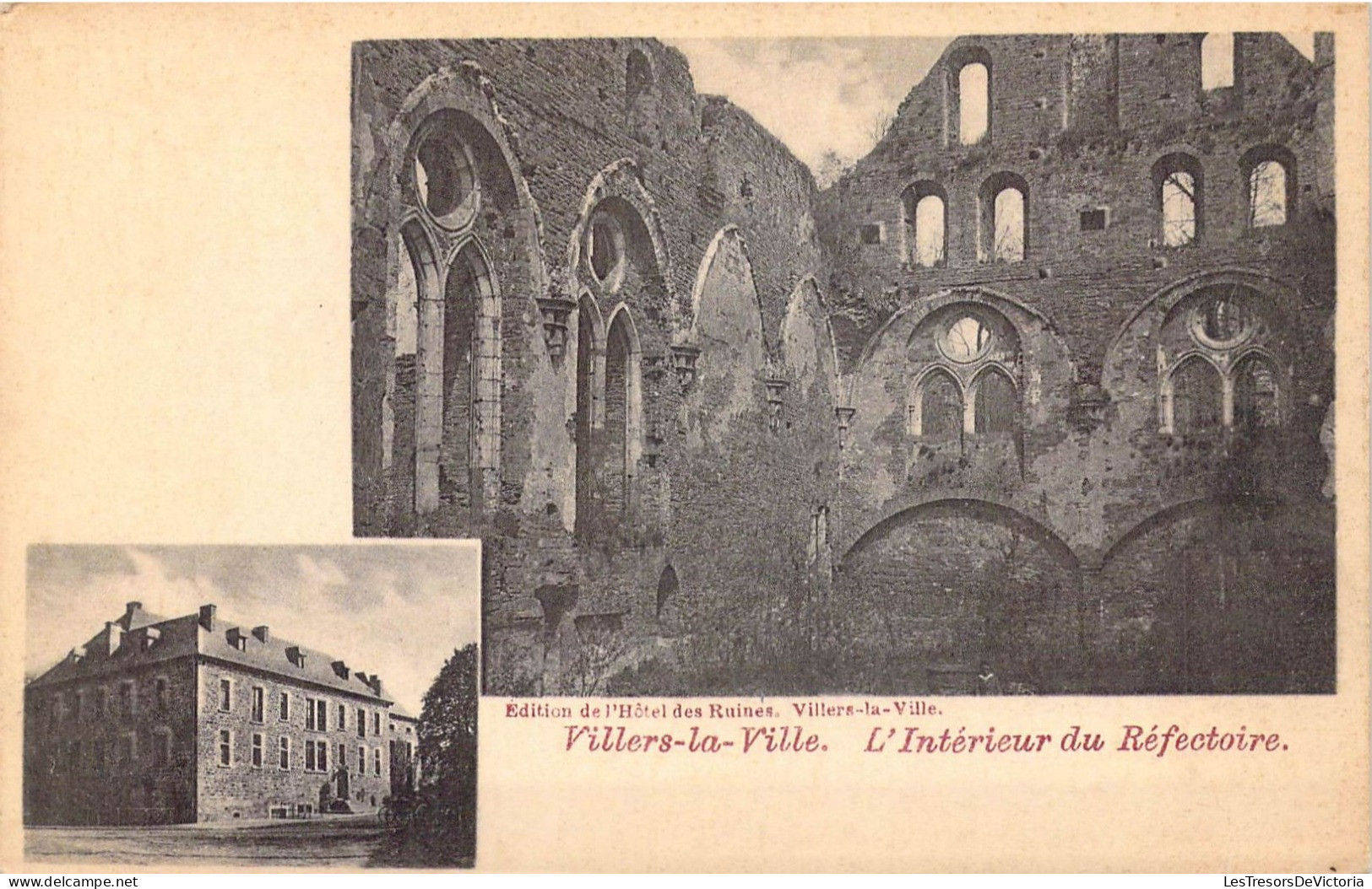 BELGIQUE - Villers-la-Ville - Abbaye De Villers - L'Intérieur Du Réfectoire - Carte Postale Ancienne - Villers-la-Ville