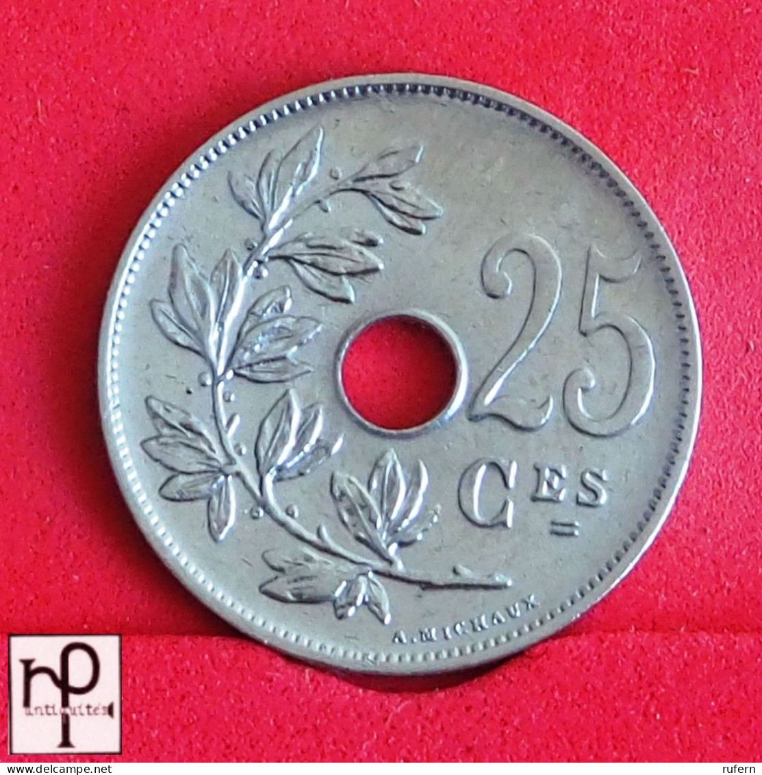 BELGIUM 25 CENTIMES 1929 -    KM# 68,1 - (Nº56252) - 25 Cents