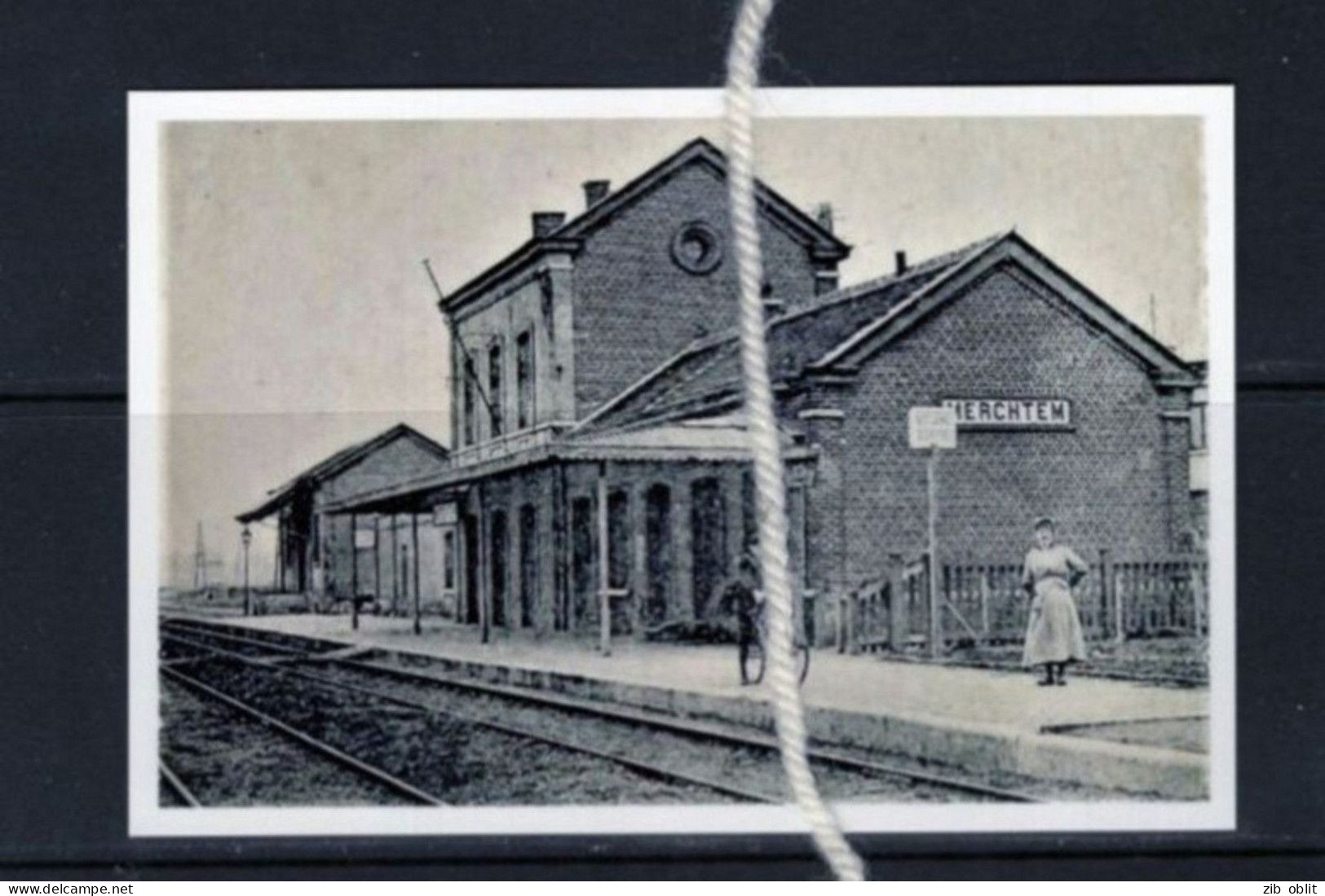 PHOTO MERCHTEM PEISEGEM STATIE GARE Vlaamse Brabant REPRO - Merchtem