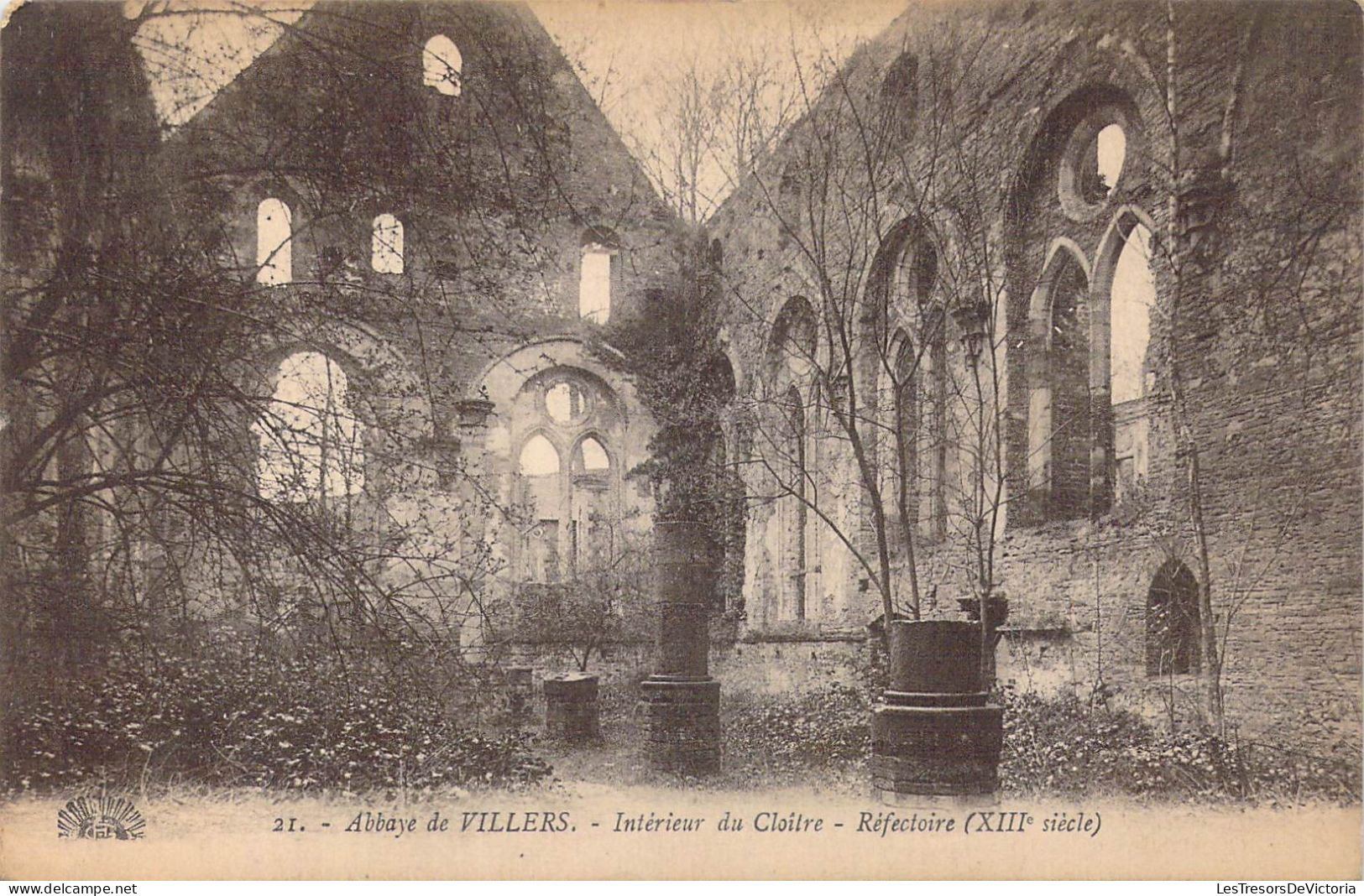 BELGIQUE - Villers-la-Ville - Abbaye De Villers - Intérieur Du Cloître - Réfectoire - Carte Postale Ancienne - Villers-la-Ville