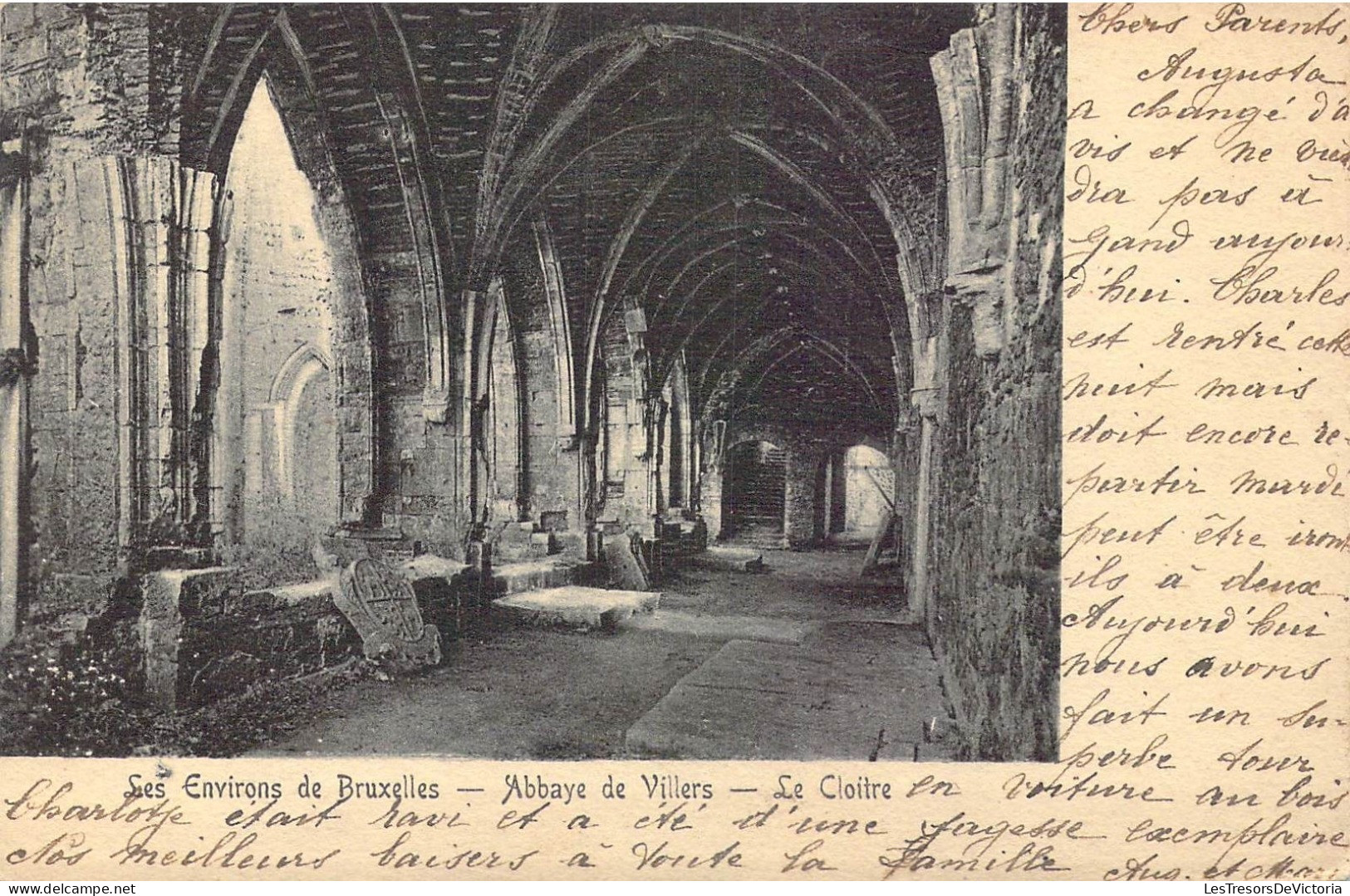 BELGIQUE - Villers-la-Ville - Abbaye De Villers - Le Cloître - Carte Postale Ancienne - Villers-la-Ville