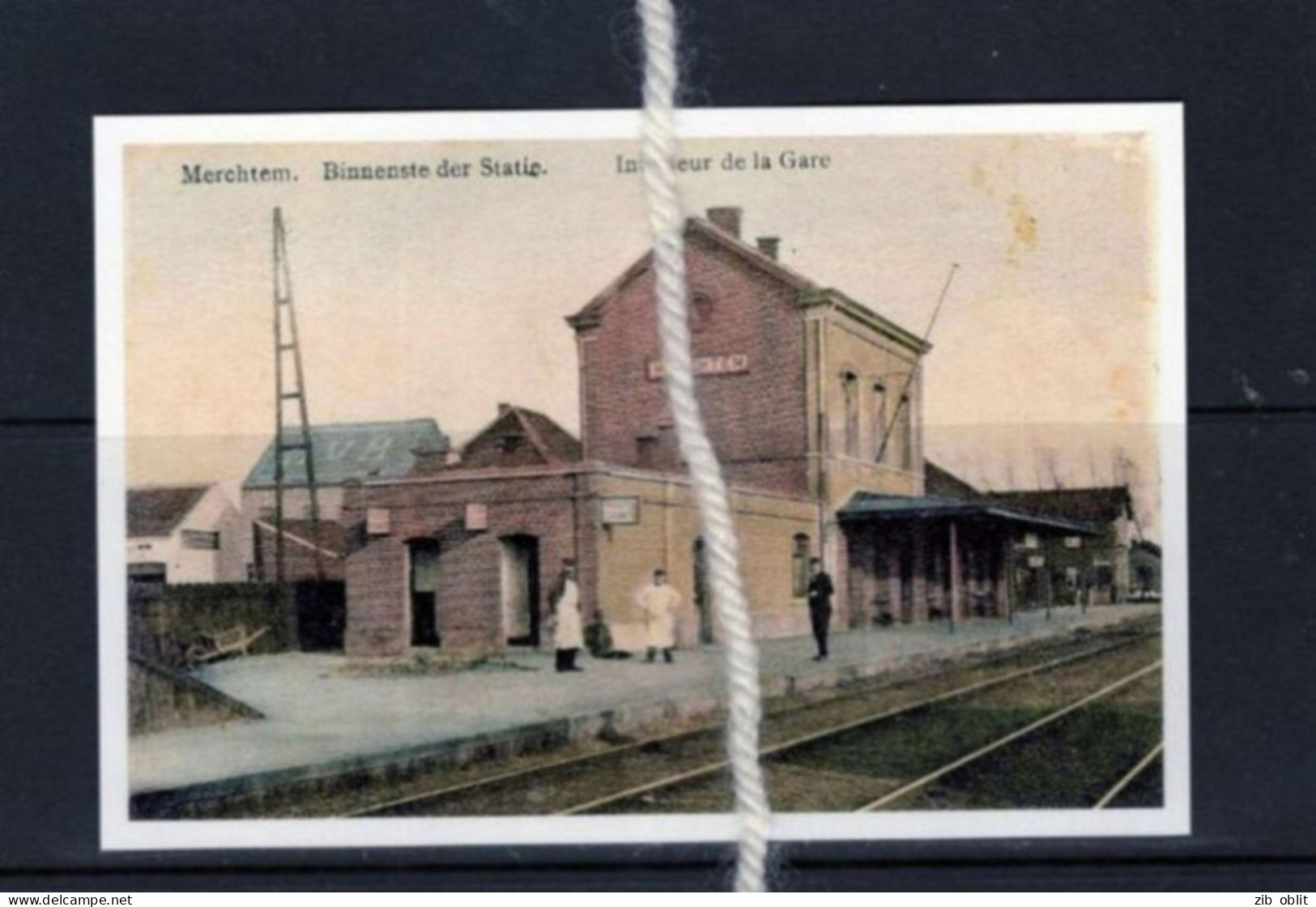 PHOTO MERCHTEM PEISEGEM STATIE GARE Vlaamse Brabant REPRO - Merchtem