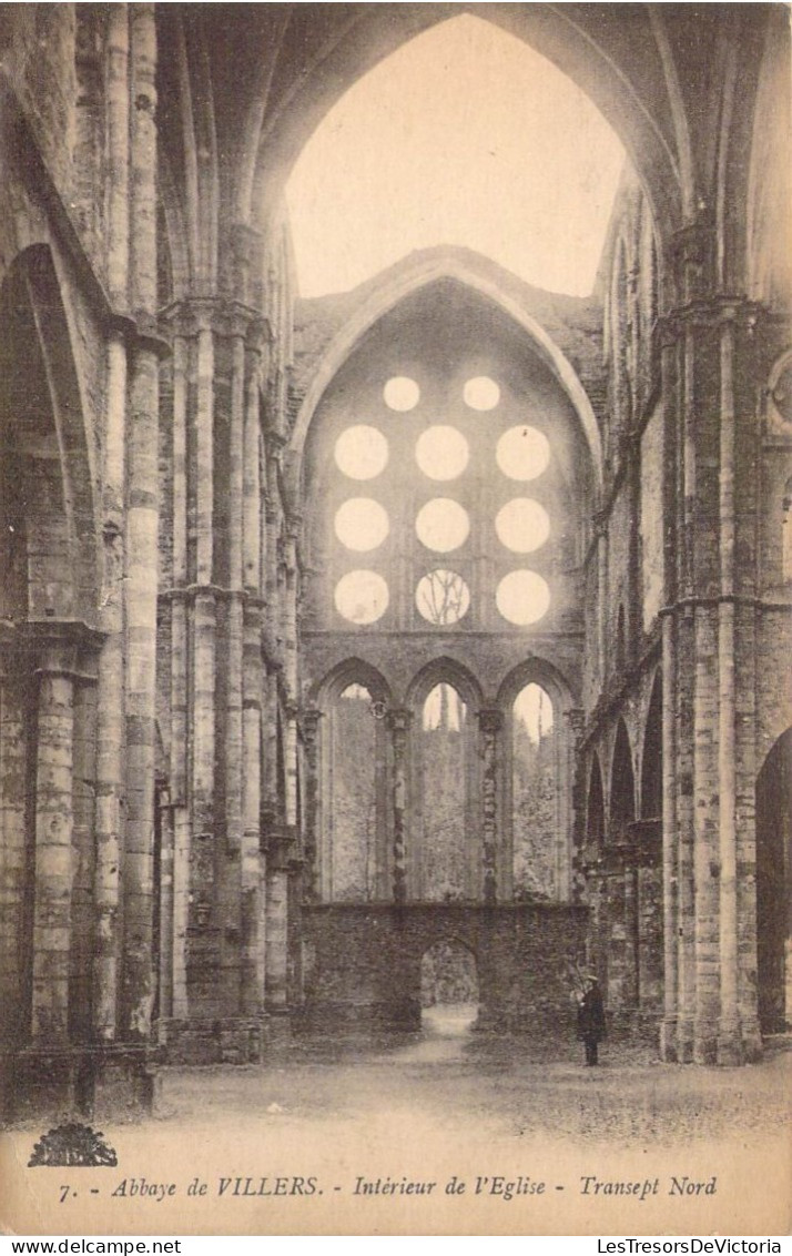 BELGIQUE - Villers-la-Ville - Abbaye De Villers - Intérieur De L'Eglise - Transept Nord - Carte Postale Ancienne - Villers-la-Ville