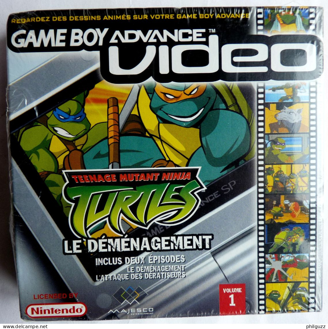 JEU NINTENDO GAME BOY ADVANCE VIDEO - TEENAGE MUTANT NINJA TURTLES LE DEMENAGEMENT Neuf Sous Film - Game Boy Advance