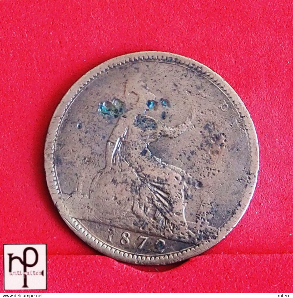 GREAT BRITAIN 1 PENNY 1872 -    KM# 749,1 - (Nº56271) - D. 1 Penny