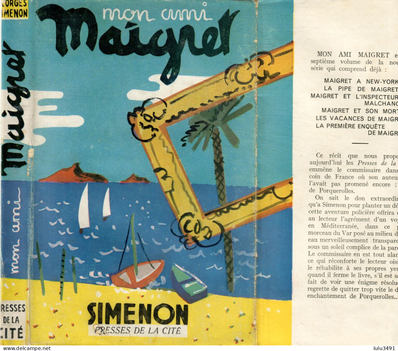 PRESSES De La CITE - POLICIER - MON AMI MAIGRET - (1949 ) Par SIMENON - Simenon