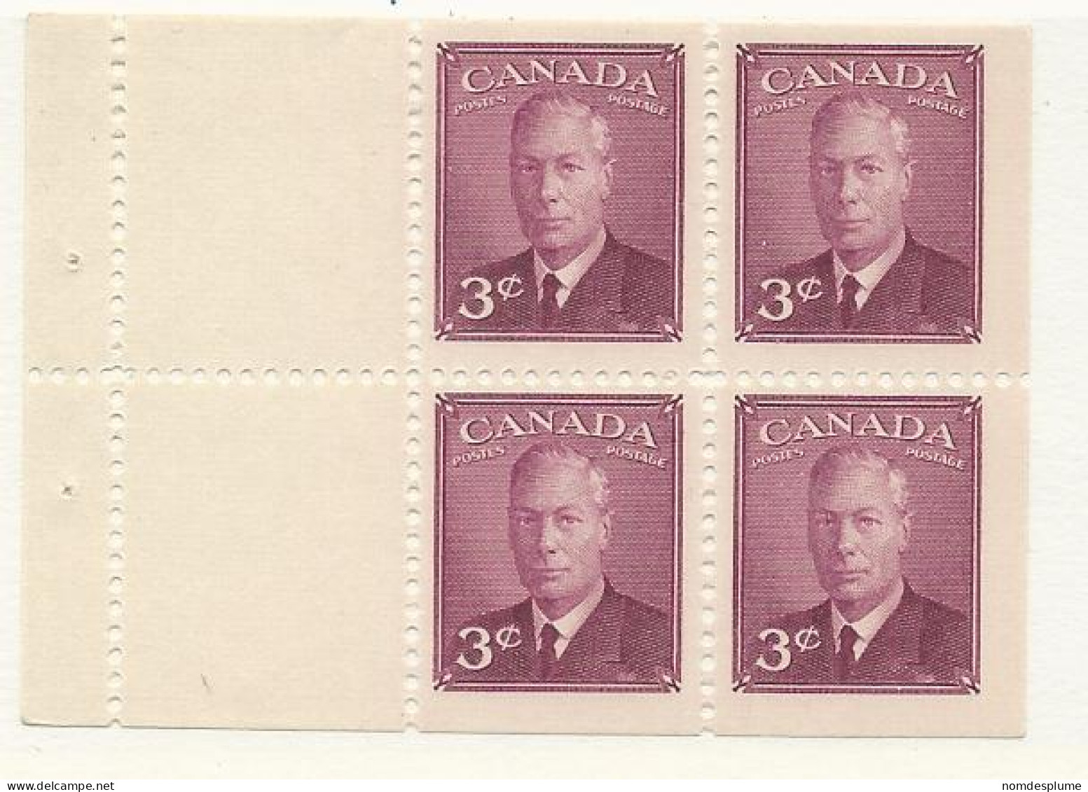 23448) Canada Mint No Hinge ** 1950 - Pages De Carnets