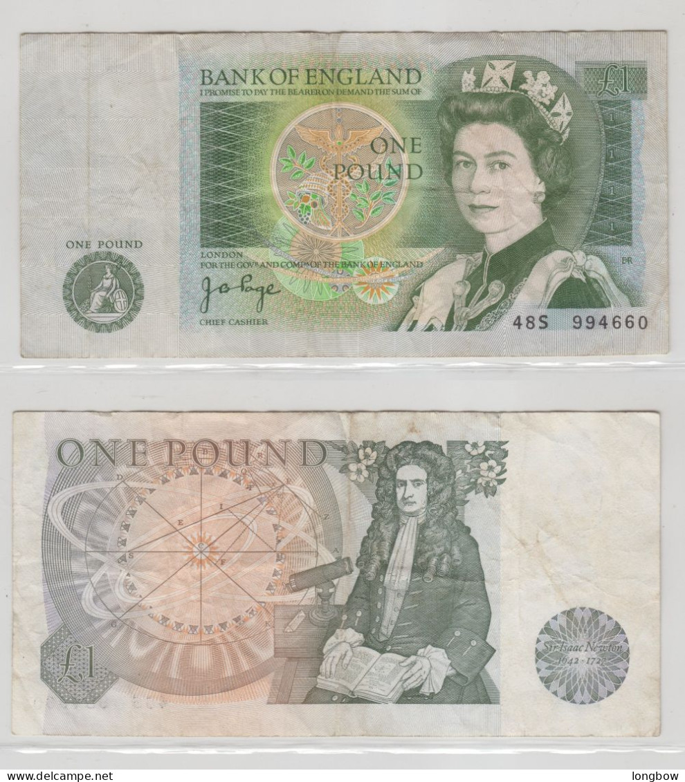 Regno Unito 1978-81 One Pound , Newton Used - 1 Pond