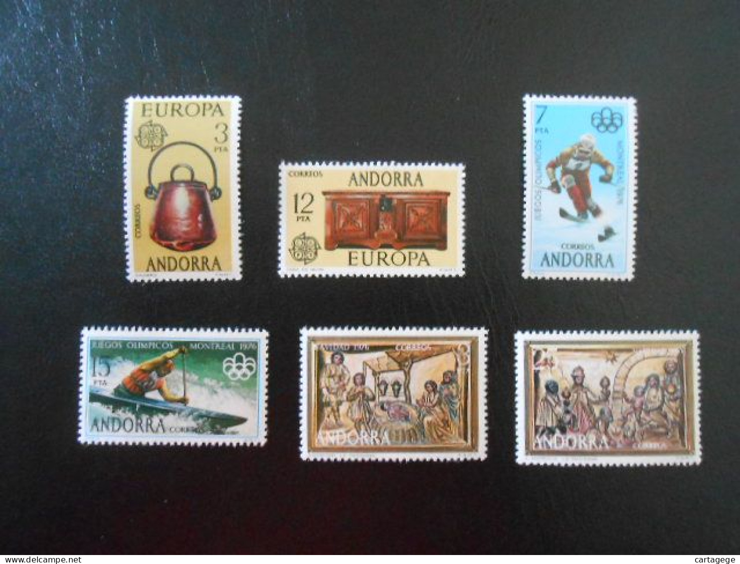 ANDORRE ESPAGNE YT 94/99 ANNEE COMPLETE 1976** - Collections