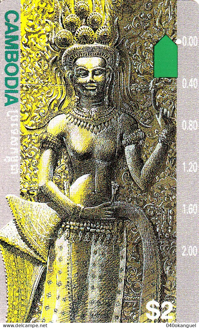 Kambodscha - Cambodia - OTC - WITH TELSTRA -  Prefix  413- 2 Scans - Nur Ein Loch - Cambodge