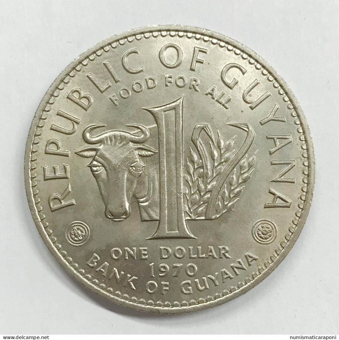 Guyana 1 Dollar 1970 FAO E.1242 - Ethiopië