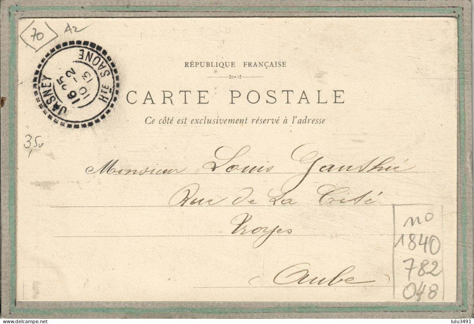 CPA (70) SAINT-LOUP-sur-SEMOUSE - Aspect De La Grande-Rue Avec Vue Sur L'Eglise En 1913 - Saint-Loup-sur-Semouse