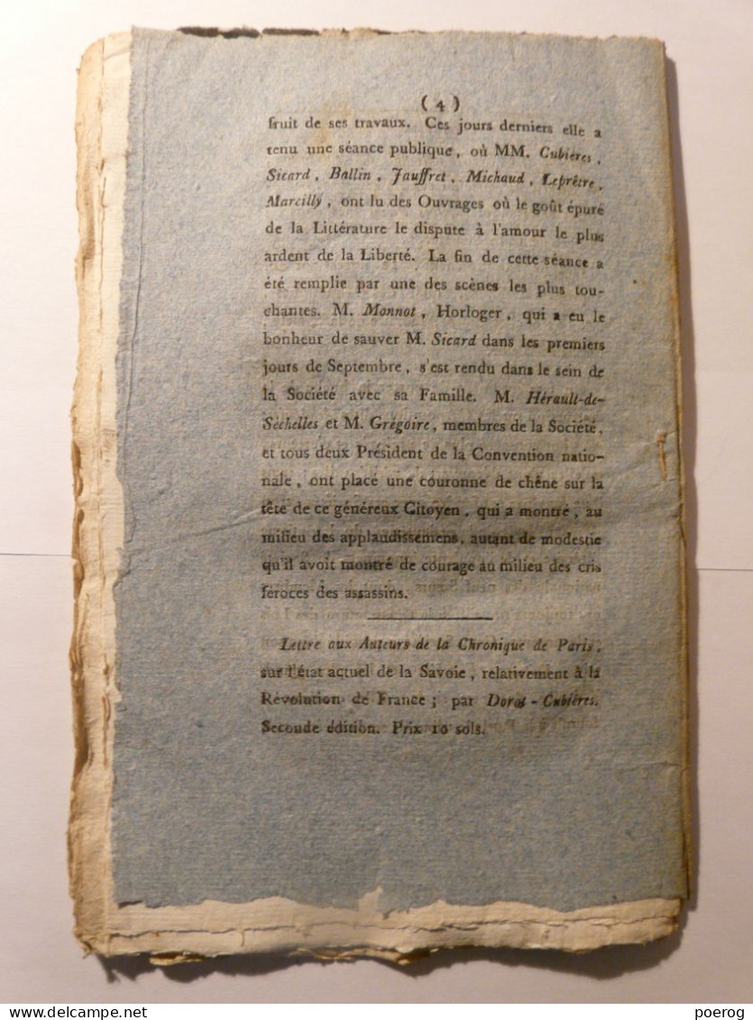 GAZETTE DES TRIBUNAUX 1792 - DIVORCE EN CAS D'IMPUISSANCE OU OPINIONS SUR LA REVOLUTION - POT DE VIN PROCUREUR CHATELET - Giornali - Ante 1800