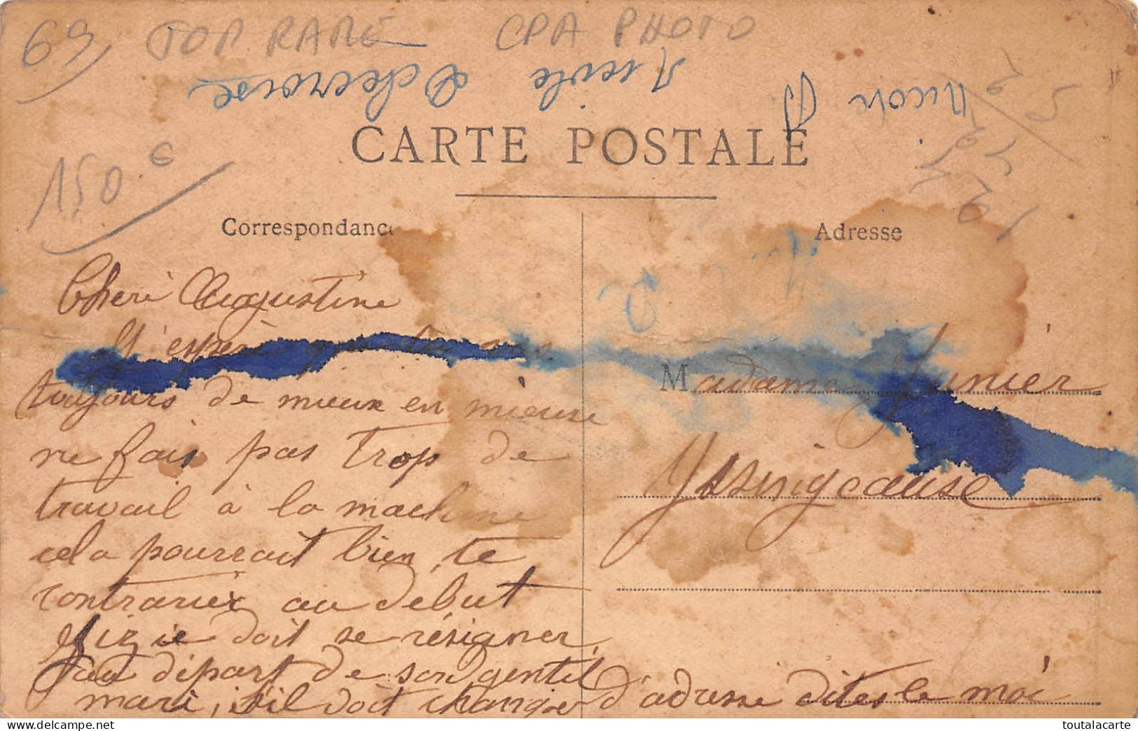 CARTE PHOTO MINES DE L'AUBEPIN LE CHALET      Rare  Voir Description - Other & Unclassified