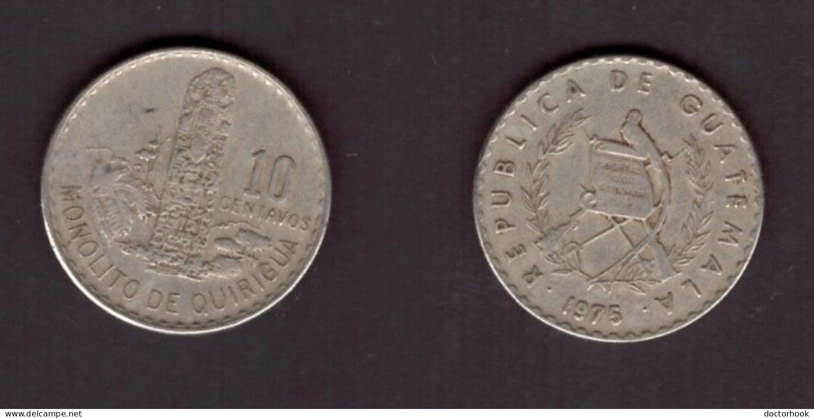 GUATEMALA   10 CENTAVOS 1975 (KM # 274) #7374 - Guatemala