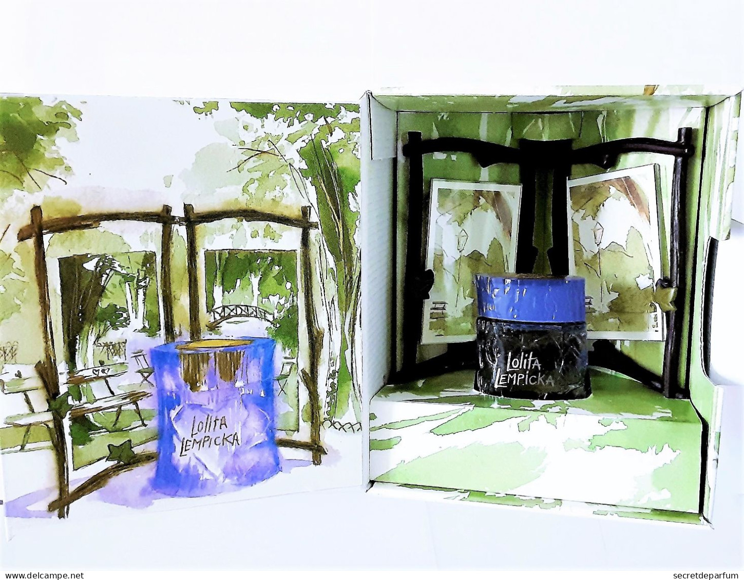 Miniatures De Parfum  COFFRET  LOLITA  LEMPICKA  AU MASCULIN CADRE MINIATURE   EDT  5 Ml + BOITE - Miniaturen Herrendüfte (mit Verpackung)