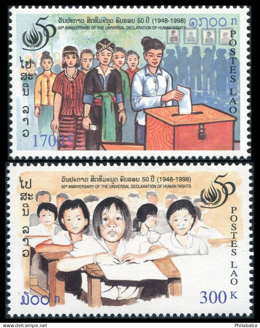 LAOS 1998 - YT 1334-35 ; Mi# 1643-44 , Sc 1398-99 MNH - Laos
