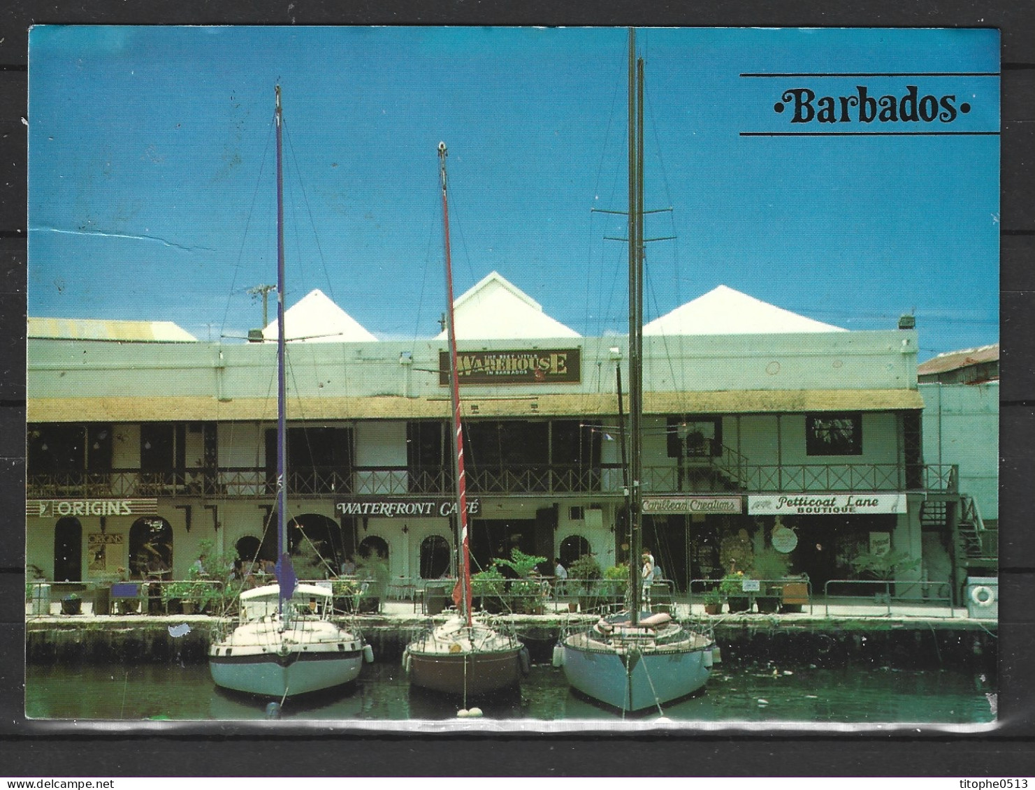 BARBADE. Carte Postale écrite. The Waterfront/Bridgetown. - Barbades