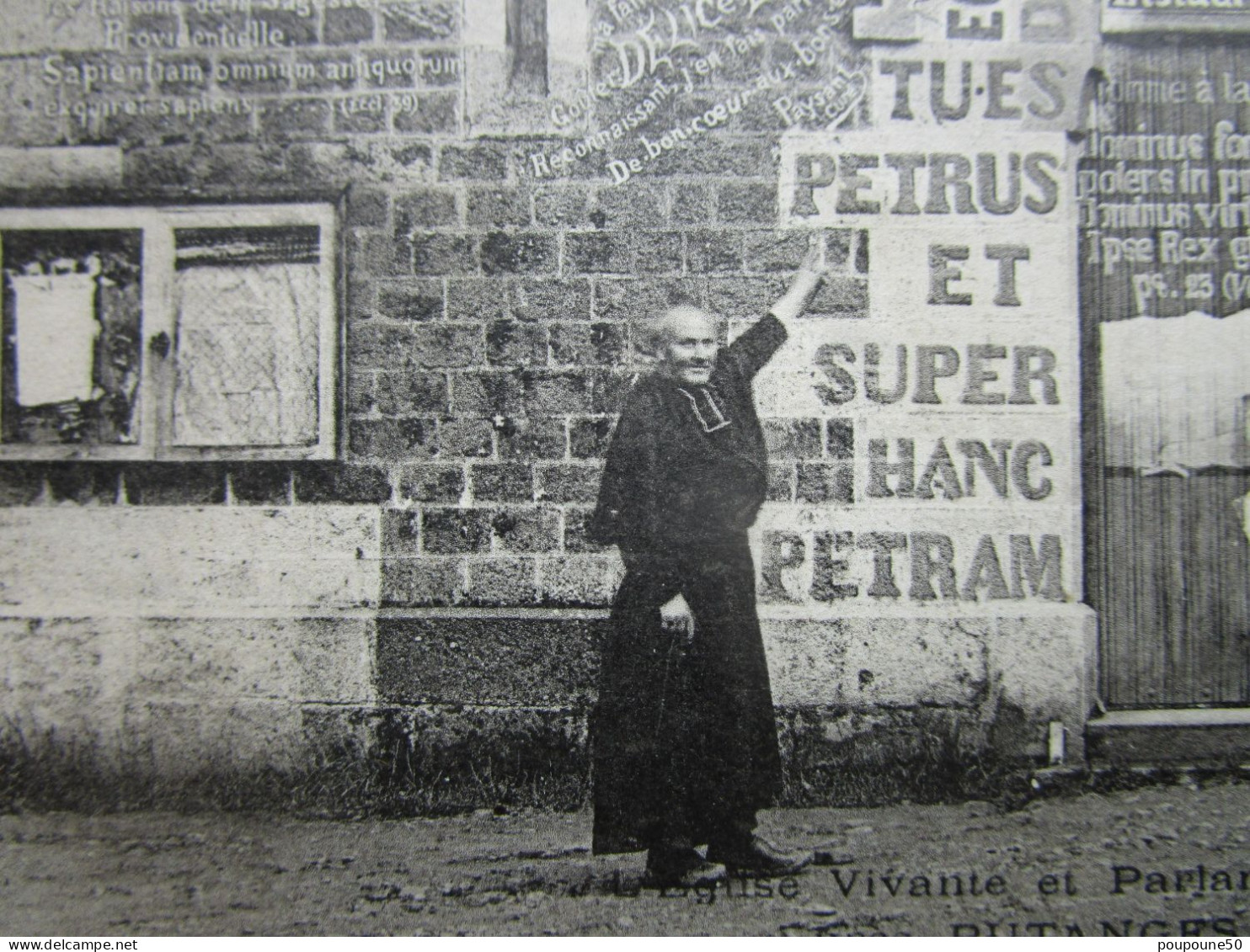 CPA 61 Orne MENIL GONDOUIN  Prés Putanges Le Lac Et Briouze - L'église Vivante Et Parlante Saint Vigor  Timbrée 1902 - Putanges
