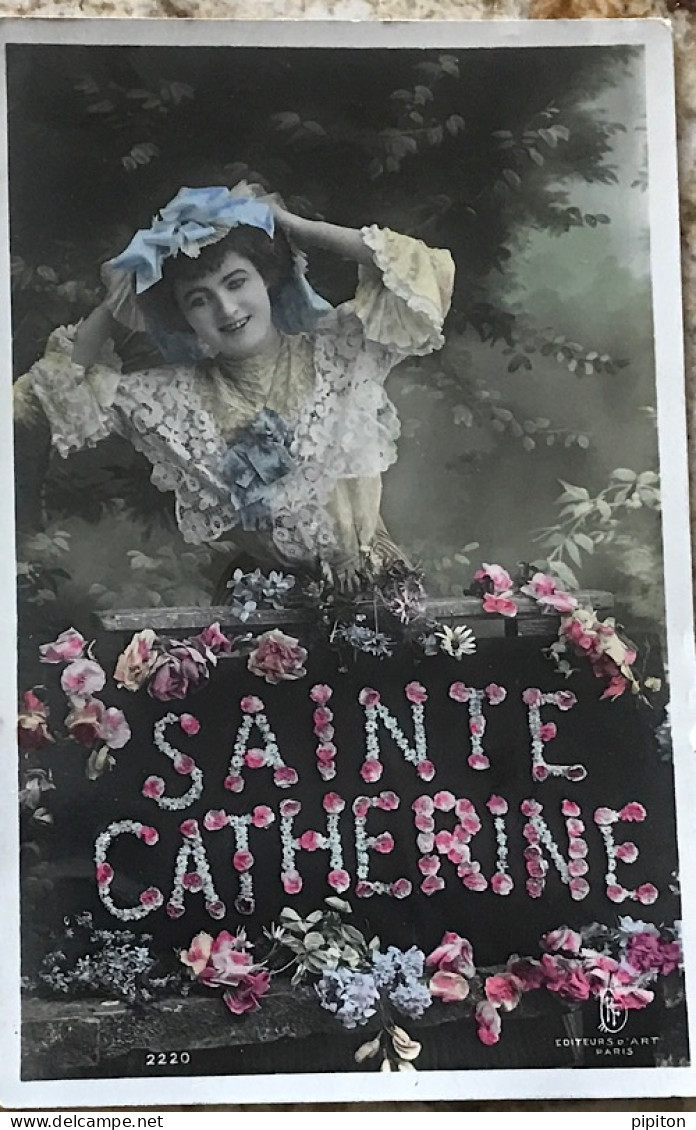 Carte Sainte Catherine En Fleurs - Sainte-Catherine