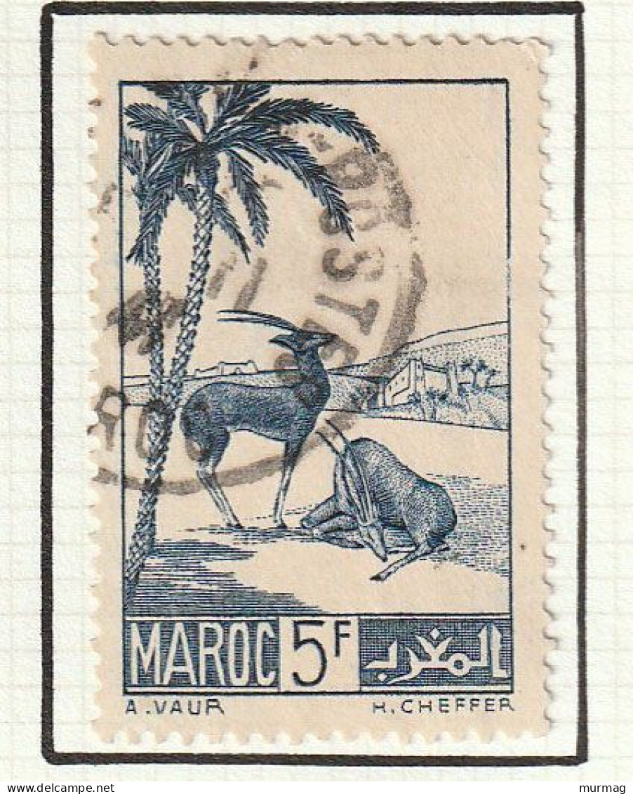 MAROC - Gazelles, Tb. Gravés, Signés H. Cheffer - Y&T N° 196, 198, 199 - 1939-42 - Oblitéré Et MH - Autres & Non Classés