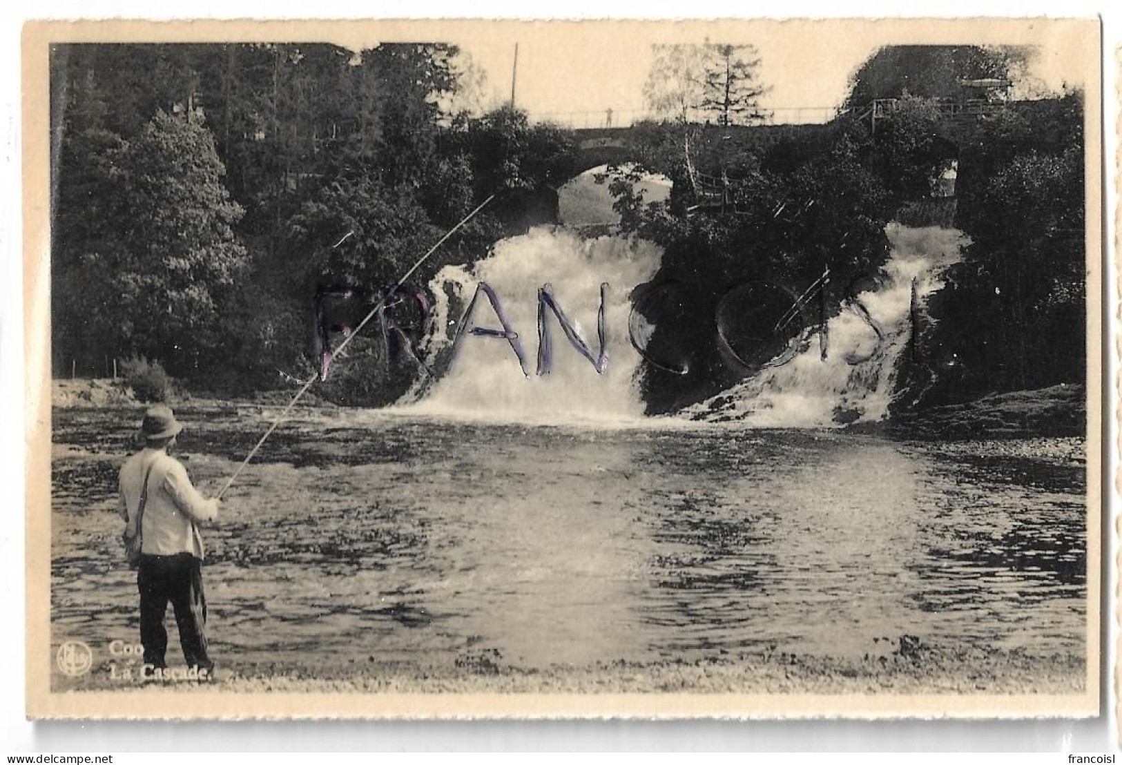 Coo (B-4970). La Cascade Avec Pêcheur - Stavelot