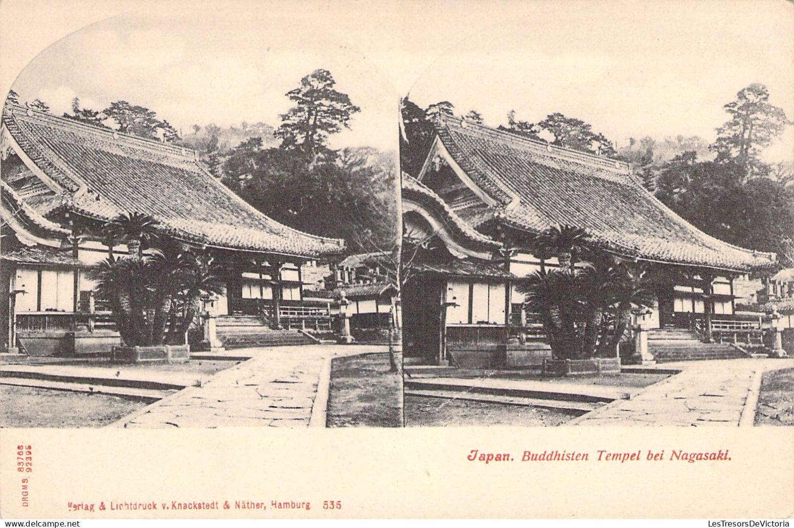 CPA - Vue Stéréoscopique - JAPAN - Buddhisten Tempel Bei Nagasaki - Other & Unclassified