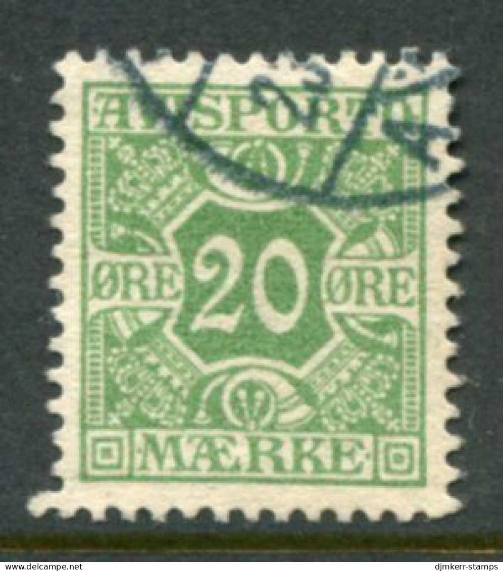 DENMARK 1907 Avisporto (newspaper Accounting Stamps) Perf. 12½  20 Ø. Used.  Michel 5X - Used Stamps