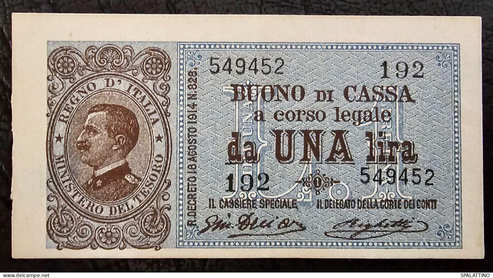 ITALY- 1 LIRA 1914. TOP !!! - Regno D'Italia – 1 Lira