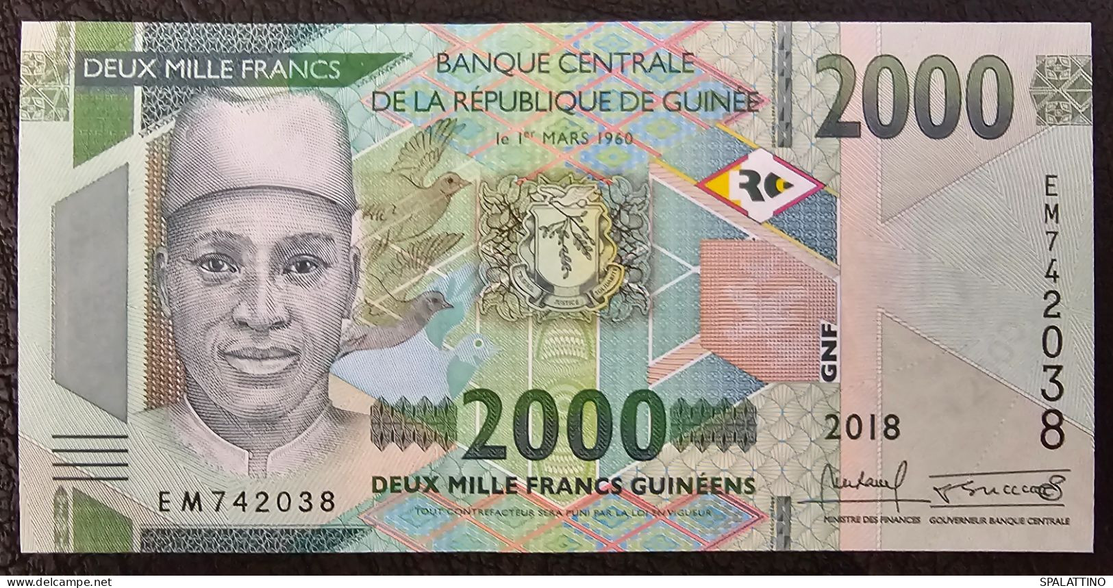 GUINEA- 2000 FRANCS 2018. - Guinea