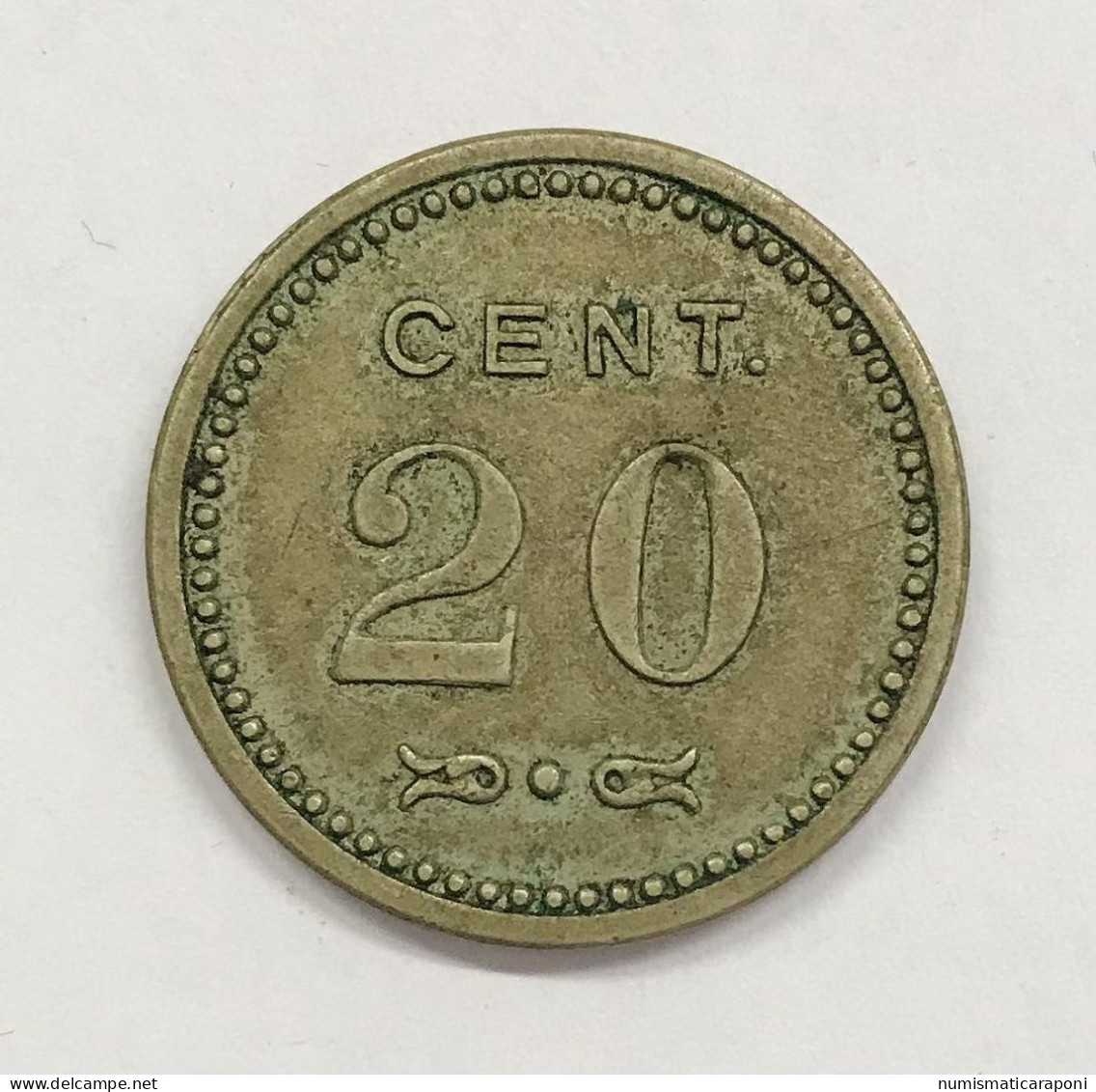 USA  U.s.a. Gettone Dei Primi Del 1900 Per Slot Machine Da 20 Centesimi Della Città Di Caille  E 1245 - To Identify