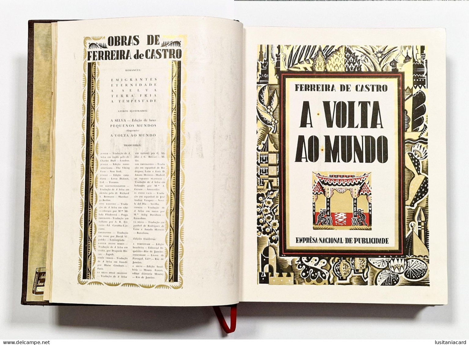 A Volta Ao Mundo ( Autor: Ferreira De Castro - 1942) - Livres Anciens