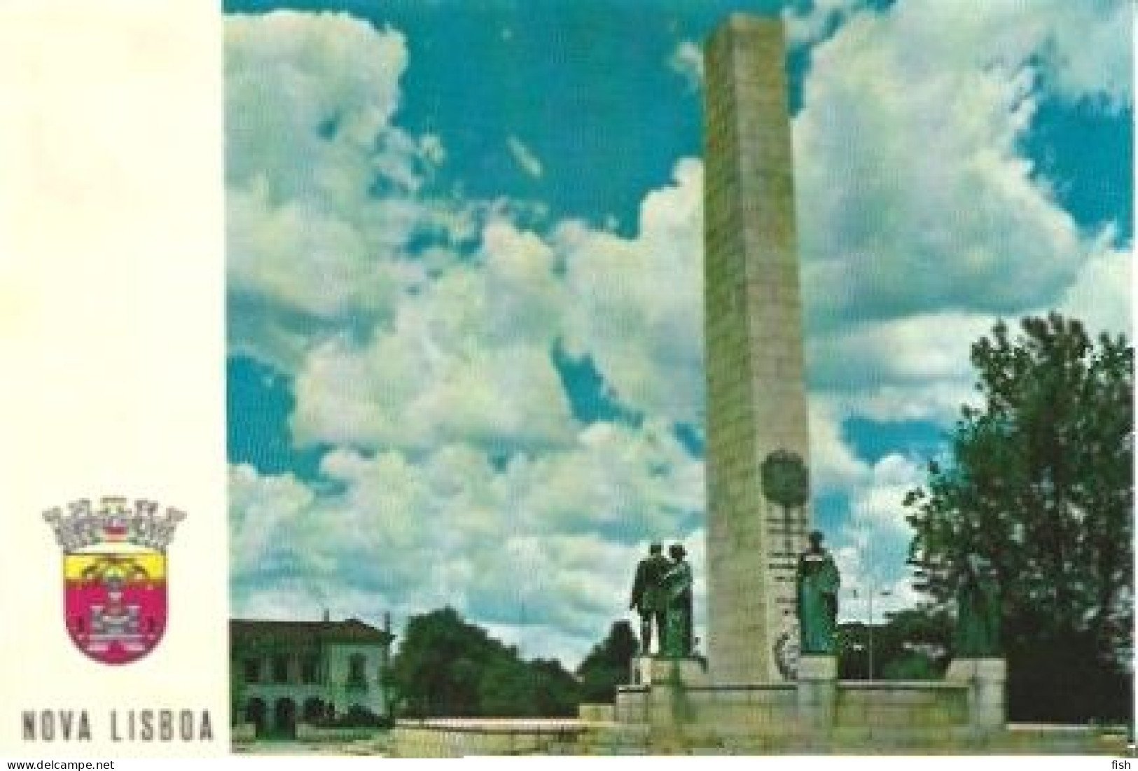 Angola & Marcofilia, Portugal Ultramar, Nova Lisboa, Monumento Nacional A Norton De Matos, Lisboa 1971 (42) - Angra