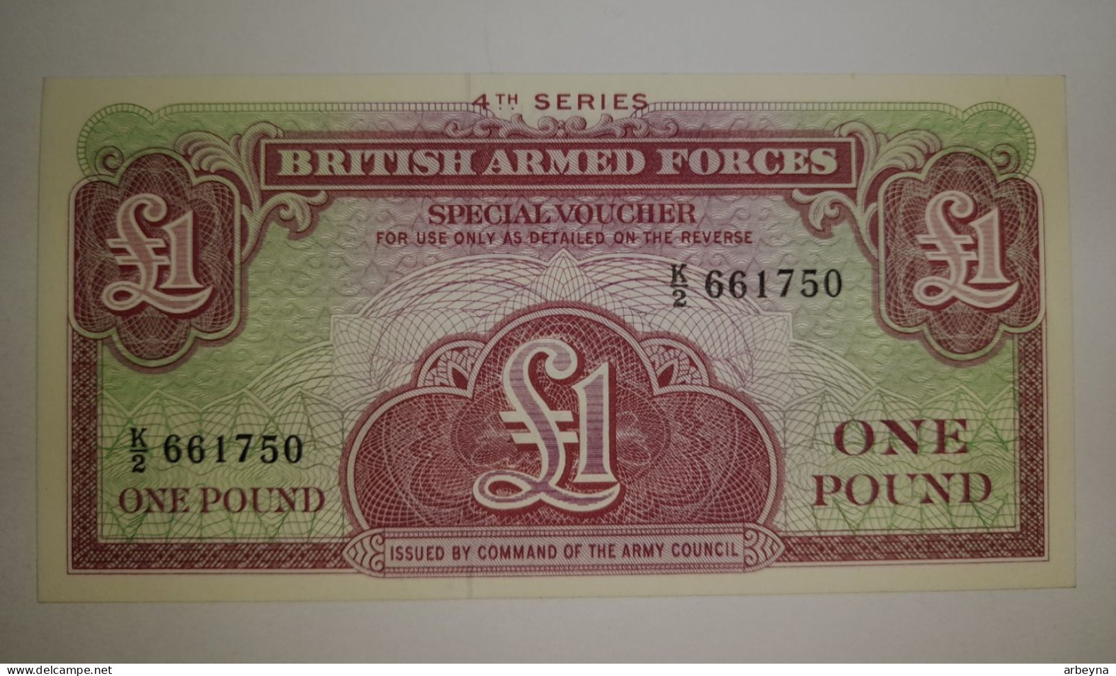 Gran Bretaña - Great Britain 1 Pound -  BAF - British Armed Forces -    UNC - Fuerzas Armadas Británicas & Recibos Especiales