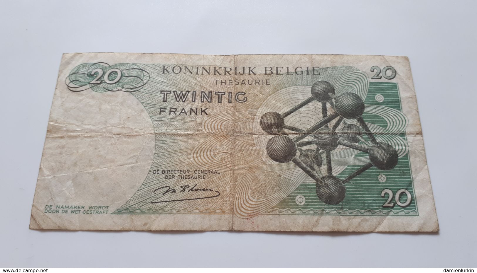 BELGIQUE/BELGIE/BELGIEN/BELGIUM ATOMIUM 20 FRANCS 1964 D'HAESE SERIE 1 S P-138a.1 - 20 Francs