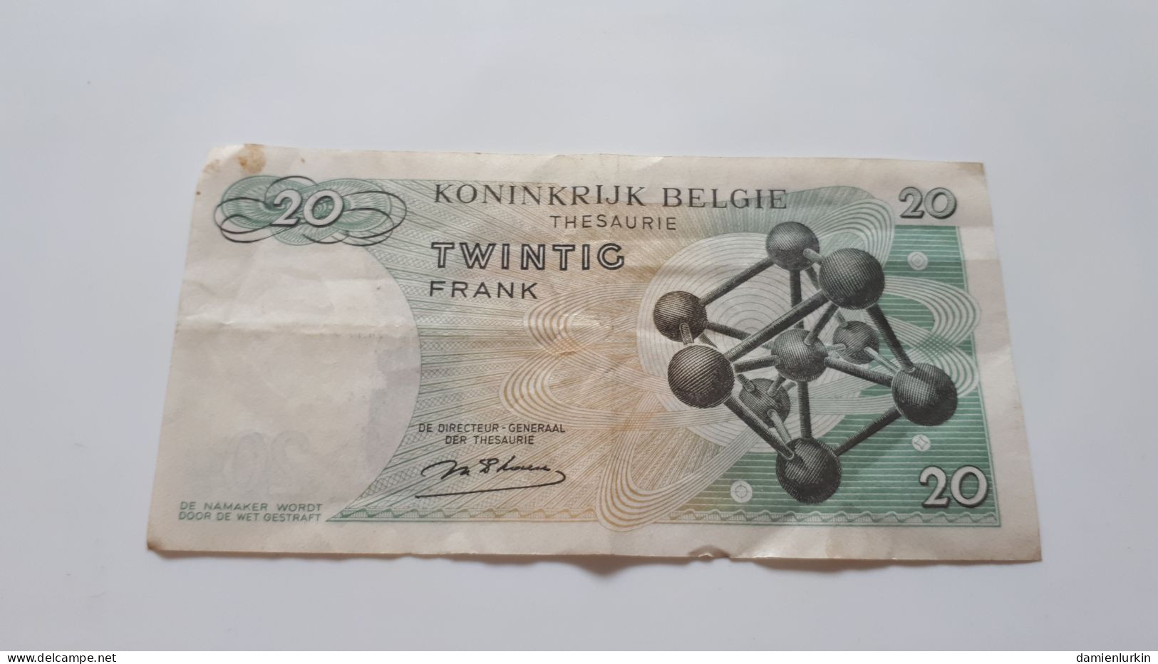 BELGIQUE/BELGIE/BELGIEN/BELGIUM ATOMIUM 20 FRANCS 1964 D'HAESE SERIE 2 K P-138a.1 - 20 Francos